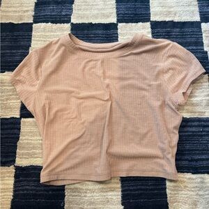 ALO Yoga Tan Crop Top
